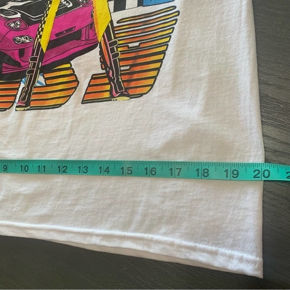 Barbie Nascar Racing Car Tee Large Barbie Tee BarbieCore - Picture 7 of 9